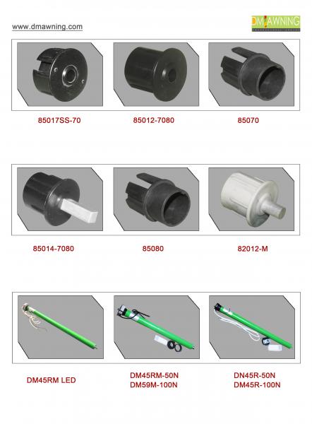 Awning Roller Shade Kit Reel Nylon Round Plug Aluminum Awning Hardware