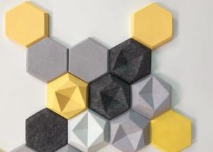 Wholesale Decorative Odorless Honeycomb Acoustic Felt Wall Tiles fade resistant from china suppliers