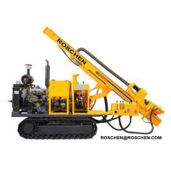 Hydraulic Photovoltaic Pile Hole Drilling Rig , Crawler Mounted Pile Hole