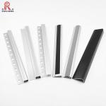 Black Aluminium Non Slip Stair Nosing Alu 6063 Material High Grip Carborundum