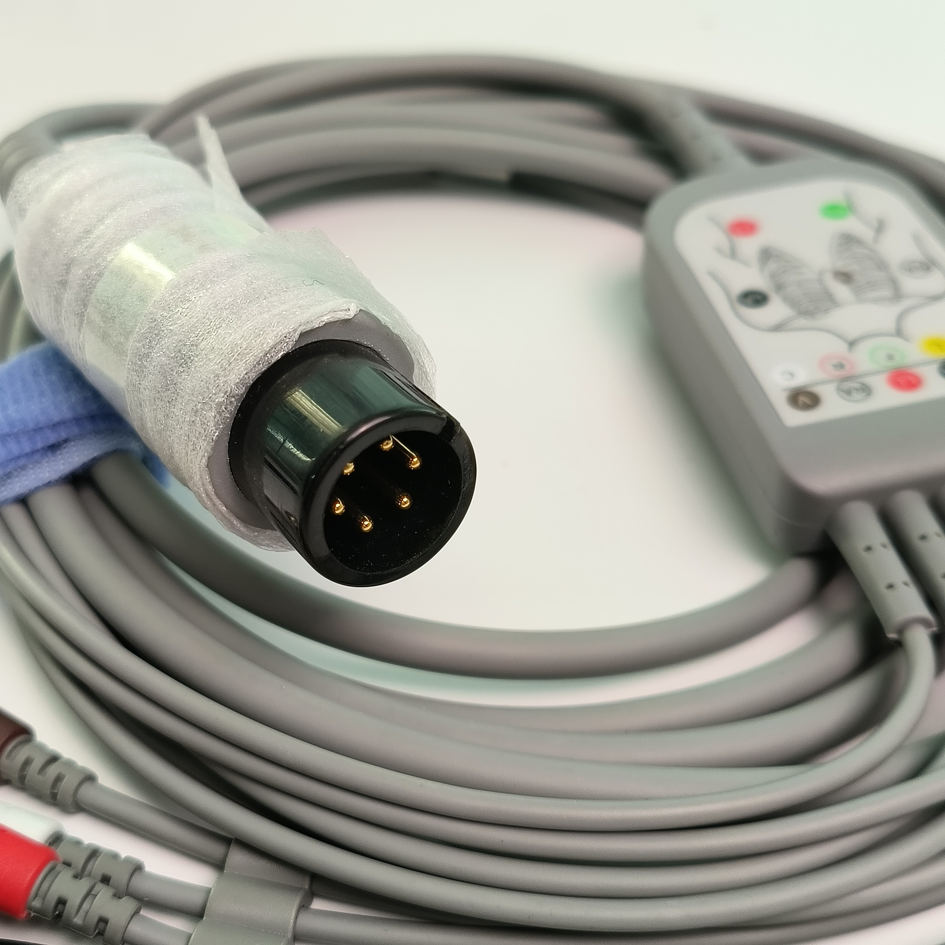 REF EC05DAS061 Monitor Heart Wire Integrated 5 Lead Defibrillation Resistant Buckle Type