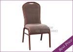 Metal Wood Look Upholstered Dining Chair (YA-13)