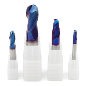 Wholesale 4mm Carbide End Mill 2mm Ball Nose End Mill 2F 2 Flutes Machining Tool from china suppliers