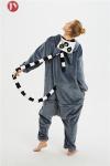 Wholesale Soft Polyester Fluffy Flannel Fleece Cartoon onesie pajamas Mascot