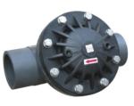 Black Industrial Diaphragm Valves , Diaphragm Operated Control Valve Y Shape
