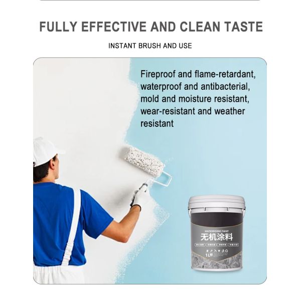Fireproof Mold Proof Durable Water Based Paint for Interior Walls - Inorganic Coating
