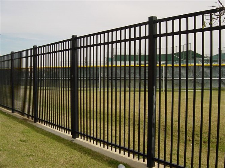 Hercules Fence Panels 45° Mitre 1800mm height 2450mm Steel Picket Fence Interpon coated 80 microns minimum powder