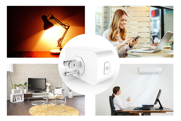 WEP/TKIP/AES Wifi Power Plug , Home Automation Plugs No Hub Required