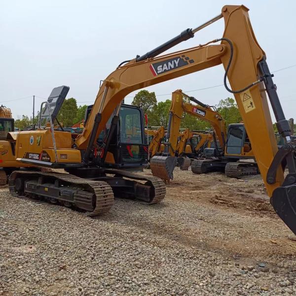 Excellent Condition Used Sany SY155C Excavator with Original Hydraulic Pump Year 2016