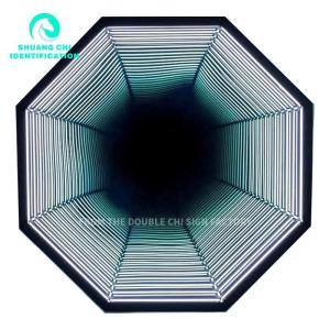 Wholesale Neon Abyss Mirrors Bring Modern Twist to 3D Mirror Neon Dance Floor for DJ Disco Party from china suppliers