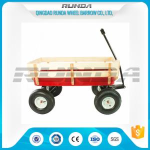 Wholesale Various Colors Garden Utility Cart Wagon Steel Mesh Bed 150kg Load Capacity from china suppliers