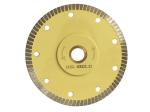 Turbo Continuous Rim Dry Diamond Cutting Disc , Fast Ceramic Cutting Wheel