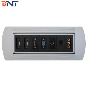 Wholesale Silver Desk Flip Up Power Data Jack Supply For Company Training Room from china suppliers