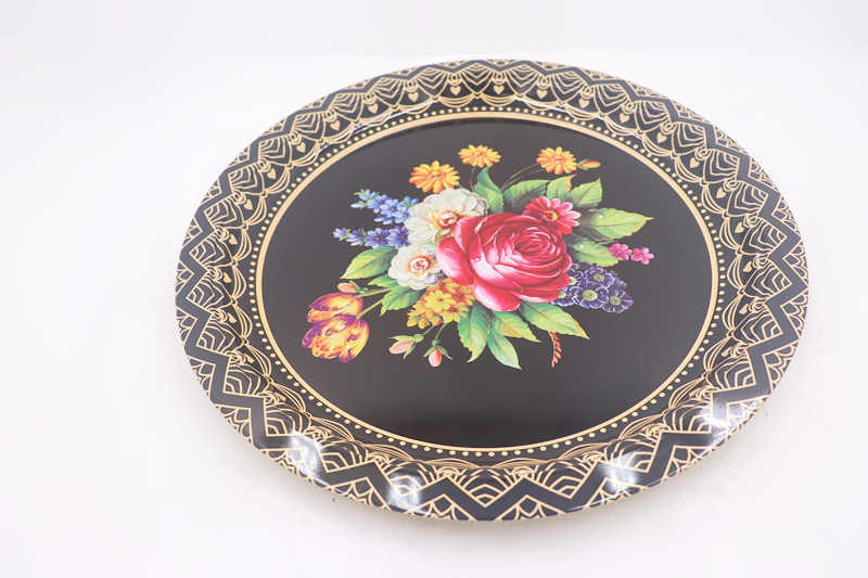 33cm Dinnerware Sets Chromatic Round Bone Dishes For Hotel