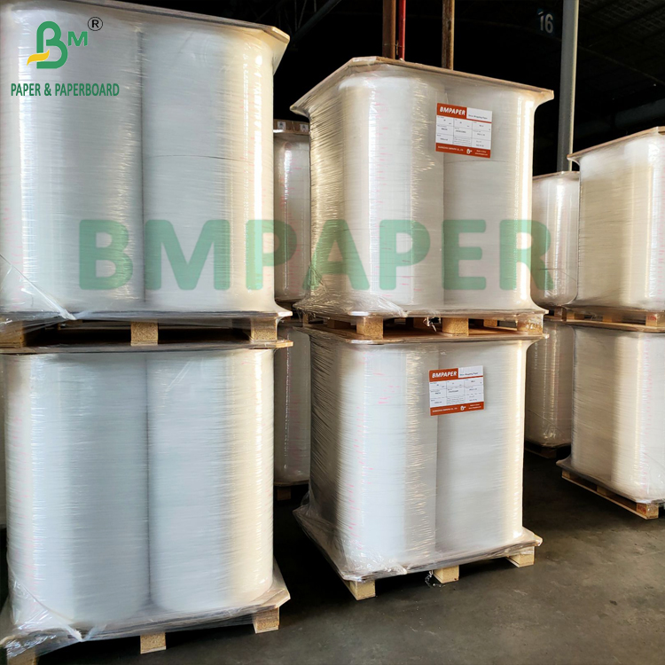 24gsm White & Colored Paper For Drinking Straw Individual Wrap 25.5mm 32mm Roll