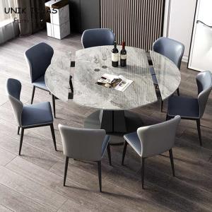 Wholesale Luxury Extendable Dining Table And Chairs 7 Piece Italian Rock Slab Folding 120cm from china suppliers