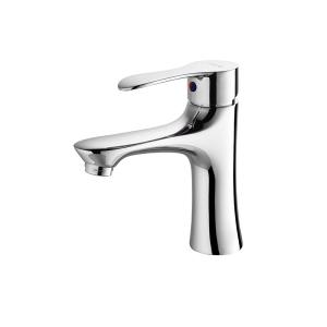 Wholesale Washroom Basin Faucet High Quality One Handle Brass Chrome Water Tap Hot Cold Mixer Faucets from china suppliers
