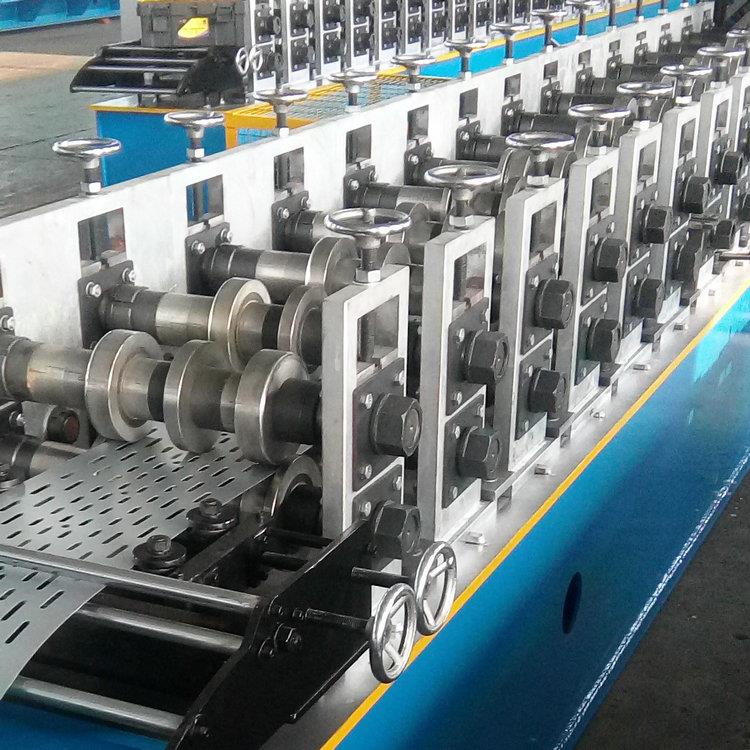 Galvanized steel Heavy Duty Cable Tray Roll Forming Machine High speed 10-18m/min