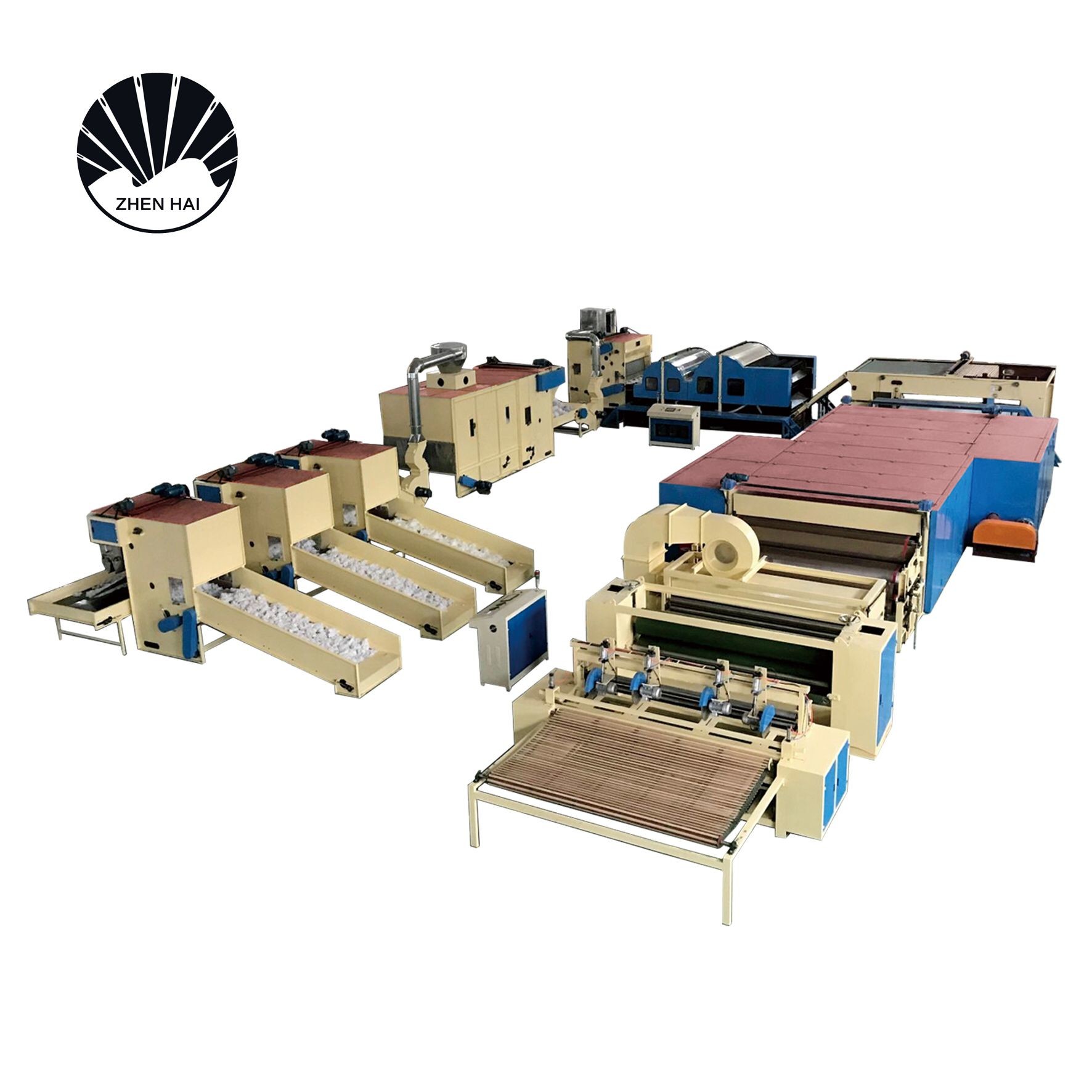 80kg H Nonwoven Polyester Wadding Machine Stiff Hard Wadding Padding Machines