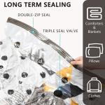 SUOCO 8 MEDIUM VACUUM STORAGE BAGS, SPACE SAVER BAGS WITH TRAVEL HAND PUMP,