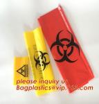 Biohazard sterilization disposable medical bag, garden waste bag, Yellow Medical
