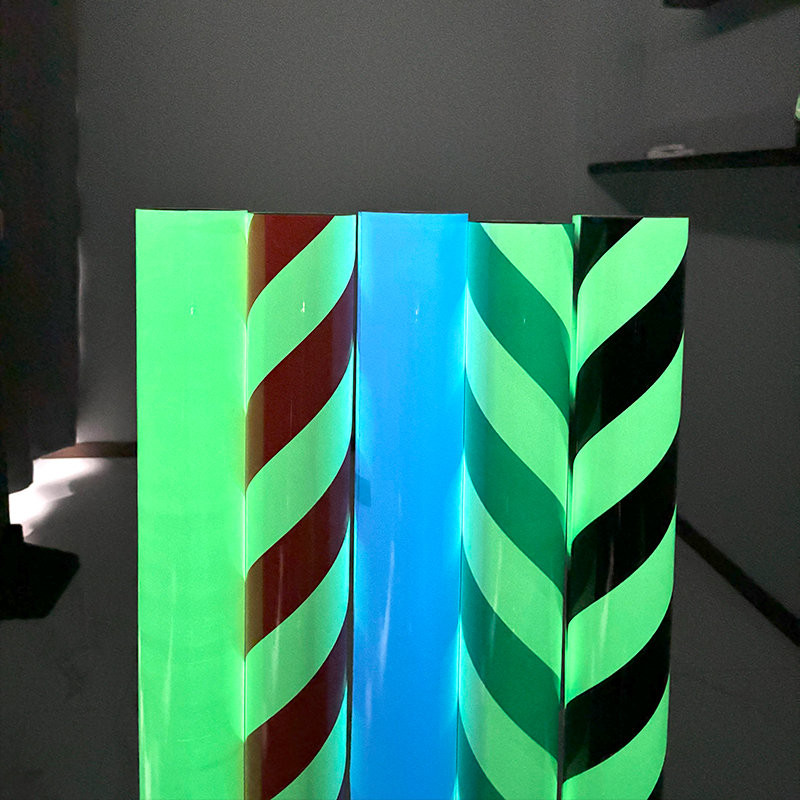 Waterproof Self-Adhesive Glow Dark Sticker Caution Vinyl Long Lasting Luminous Film