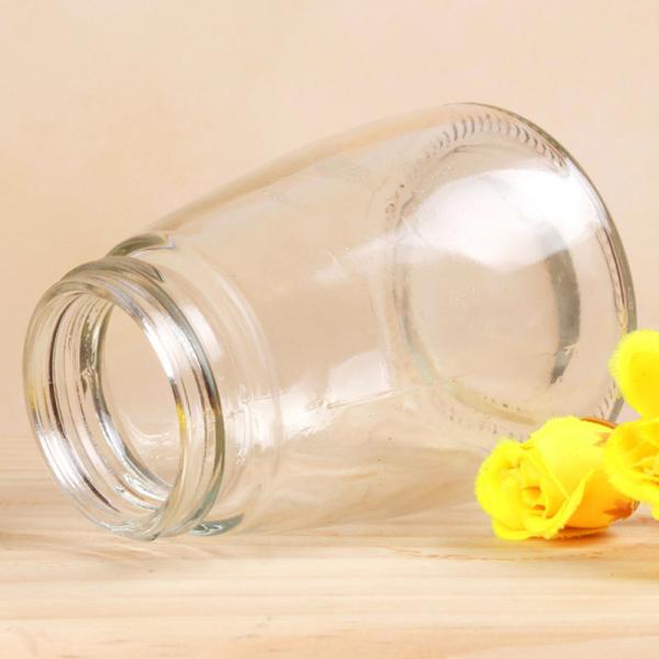 Hygienic Lead Free Rotatable Grinding Lid Glass Pepper Jar