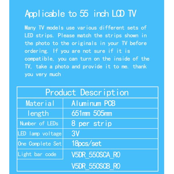 UE55JU6800KXXU UE55JU6800 UA55JS7200J Hdmi Tv Backlight V5DR-550SCA-R0