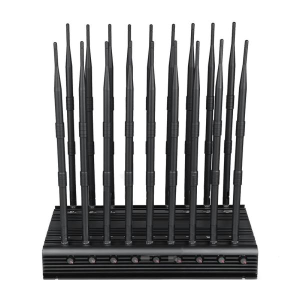 EST-502F18 Cell Phone Blocker 18 Bands WIFI GPS VHF UHF 315 433 868 Signal Jammer