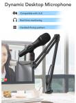 Cardioid Pattern Studio Condenser Microphone 3mA Wired Condenser Mic