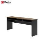Company staff training desk with adjustable height legs, long strip office desk