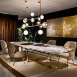 Contemporary Luxury Rectangle Marble Dining Table For Dining Room