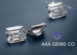 Supper White Emerald Cut Moissanite 4 Carat Middle Size 5mm x 7 Mm