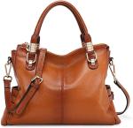 Kattee Real Leather Handbags Satchel Tote Shoulder Bag 1.0 Count