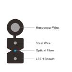 1 Core G657A Steel Wire LSZH Jacket Outdoor Drop Cable