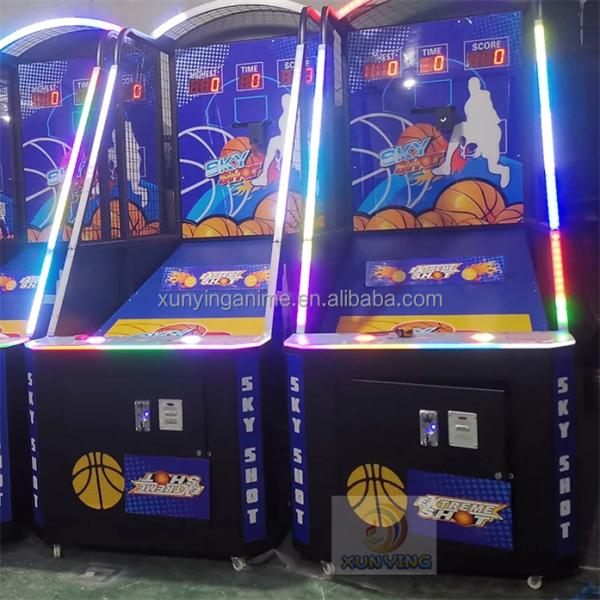 240V Coin Operated Electronic Arcade Basketball Machine Shooting Games