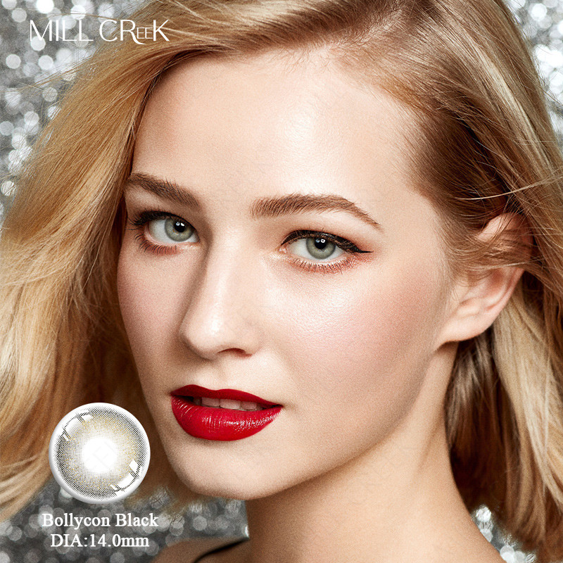 Bollycon Black Outline Contact Lenses Tinted Daily Contacts 14mm