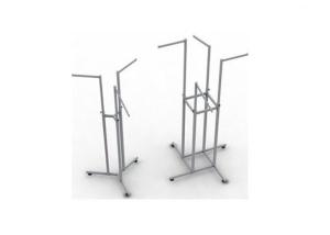 Wholesale Stainless Steel Gondola Display Stands Easy Assembly Movable For Shopping Mall from china suppliers