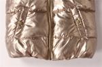 Kids Coats, Children's Coats, Metalic Shinny material, Coral Fur Lining