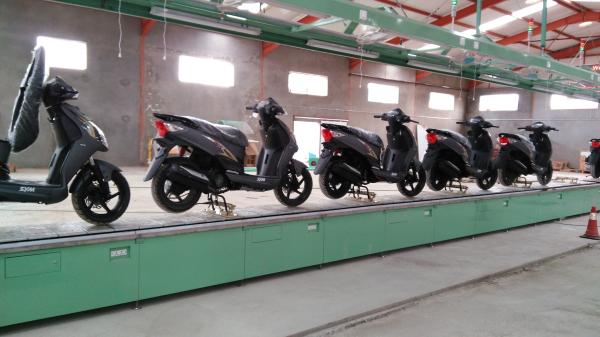 High Efficiency Motorbike / Motorcycle Assembly Line Production System Spray