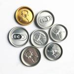 Soft Drink Round Aluminum Can Lids Gold Pilfer Proof Size 202 Can Lids