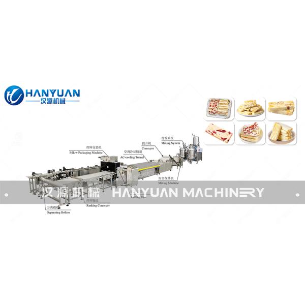 Strawberry Cake Production Line with Active Cooling Function 4000kg Heavy Duty 30×6 Meters Layout Candy Bar Machine