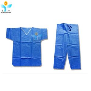 Wholesale V Neck Non Woven Patient Gown Latex Free Fluid Repellent from china suppliers