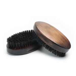 Wholesale Retro Oval Wooden Beard Care Brush With 100% Natural Boar Hair from china suppliers