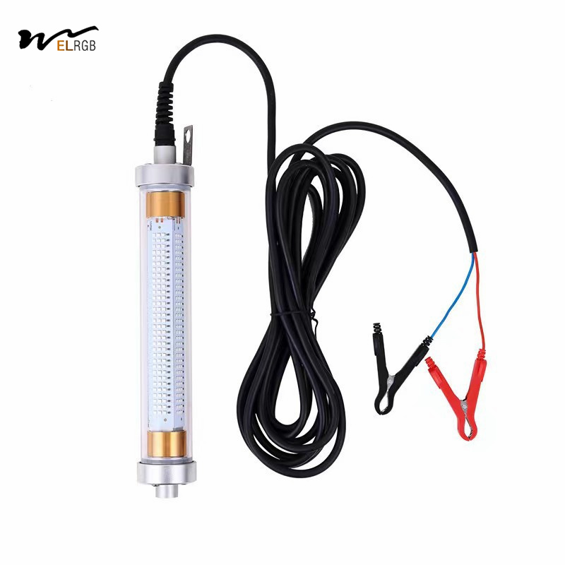 50000 Hours Lifespan 12V High Power 100W 200W Underwater Fishing Light for Night Fishing
