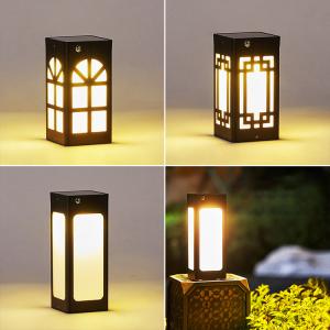 Wholesale Outdoor Lampshade Solar Deck Post Lights For Decorations Patio Porch Courtyard from china suppliers