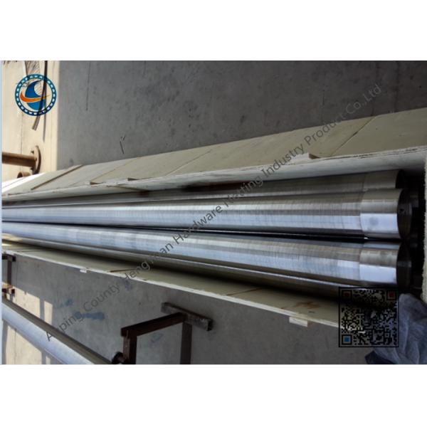 Solid - Liquid Separation Johnson Wire Screen With V Shaped Wire Wound Structure