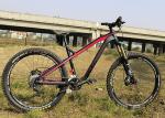 Red / Orange Hardtail Mtb Bike Frames , 27.5 Inch Aluminum Alloy Bike Frame