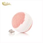 Pink 160g Surprise Ring Bath Bombs , Fizzy Bath Bombs With Rings Silver 925