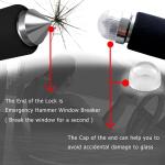 Retractable Car Steering Wheel Lock , Vehicle Truck SUV Anti Theft Steering Lock